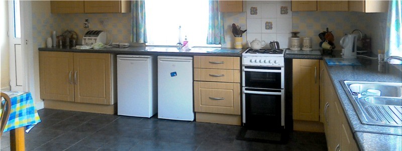 Kitchen in Gapple Holiday Cottage, Rathmullan self-catering accommodation, County Donegal on the Wild Atlantic Way, Ireland